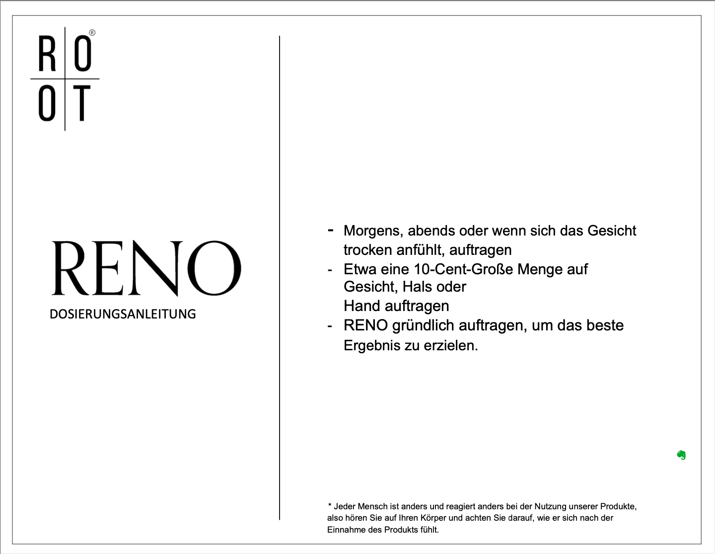 ROOT Reno Anti-Aging - NEU