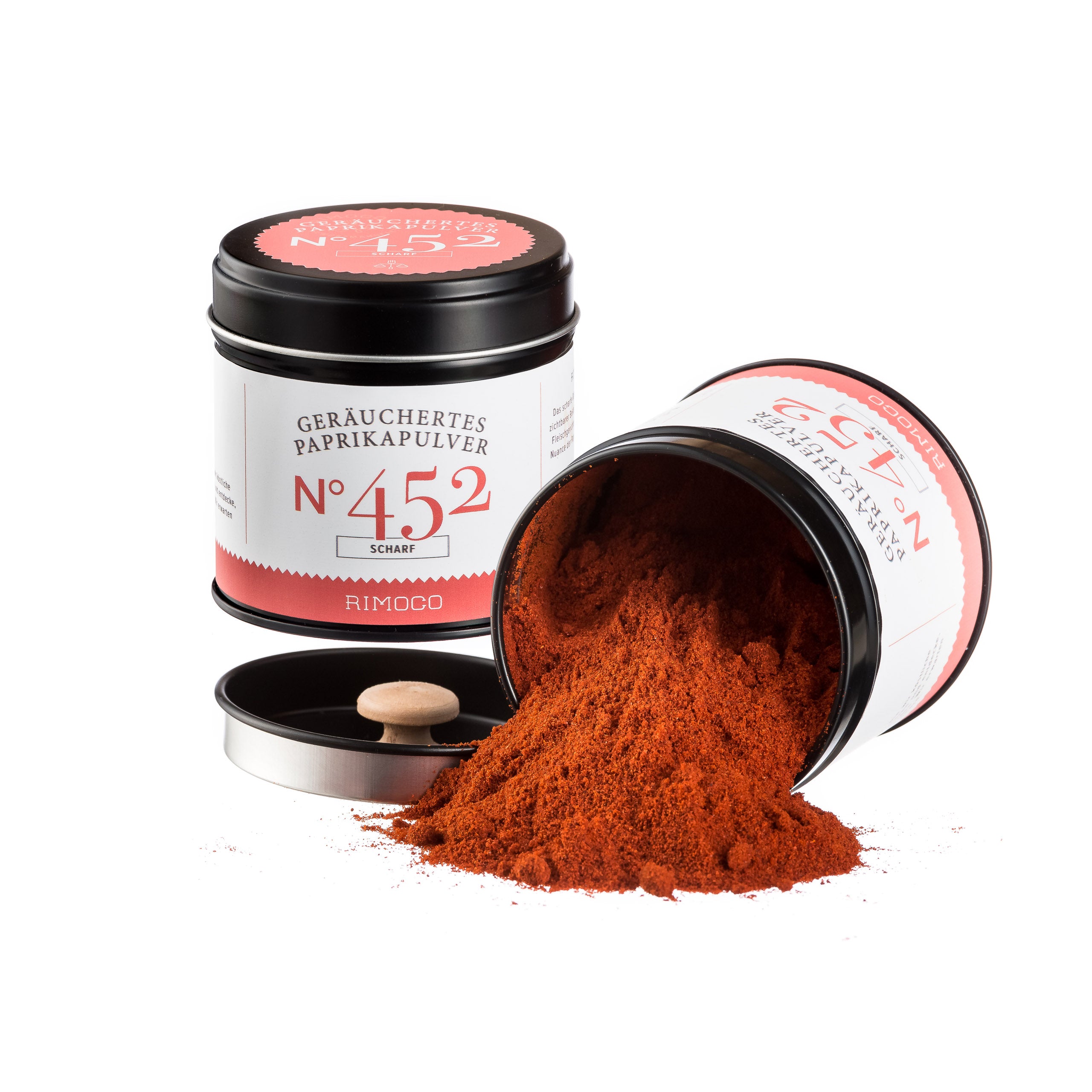 Organic smoked paprika powder, hot N°452