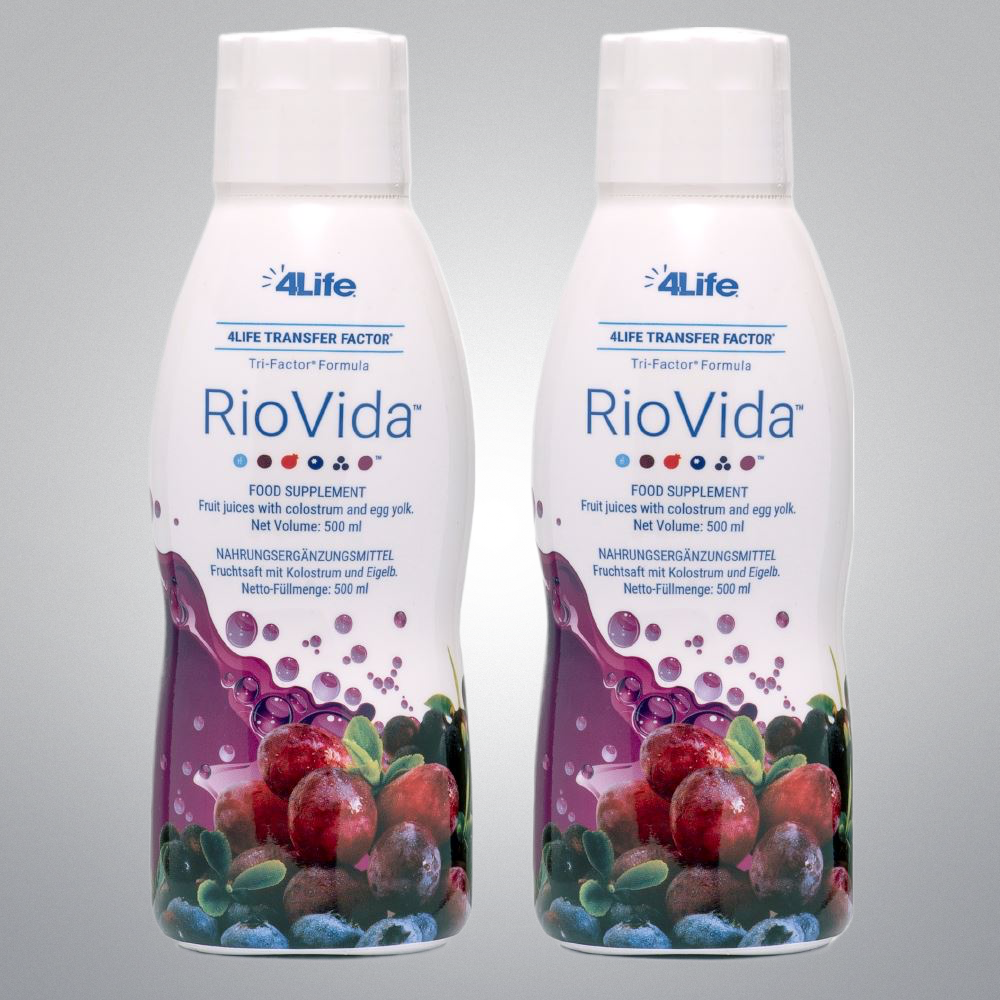 4Life Transfer Factor® RioVida™ Tri-Factor® Formula (2 botellas de 500 ml cada una)