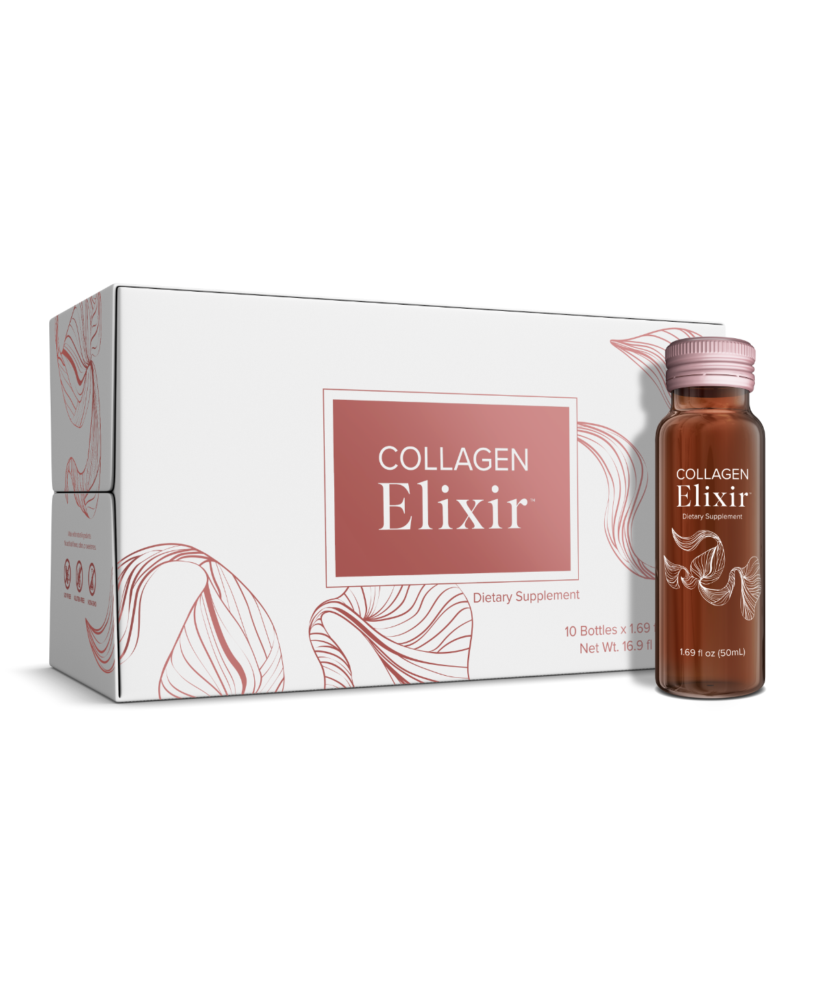 Collagen Elixir - package with 10 bottles of 50ml each
